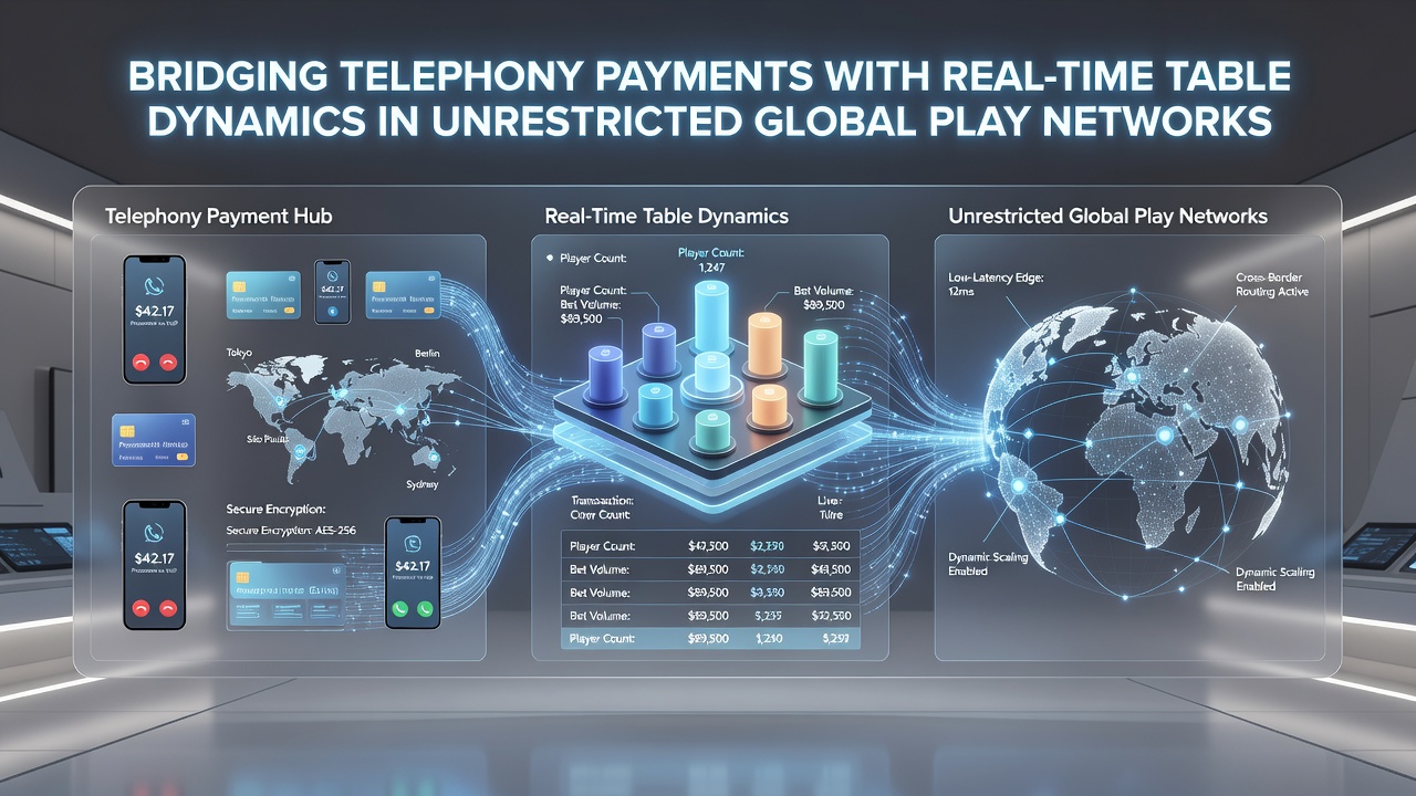 Live dealer table interface displaying real-time balance updates from telephony payments