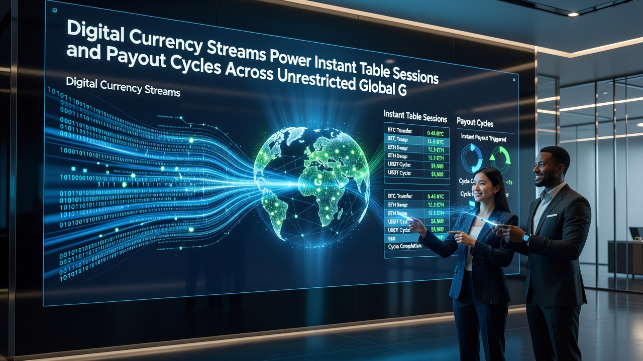 Cryptocurrency payout flows across international gaming networks with rapid settlement cycles