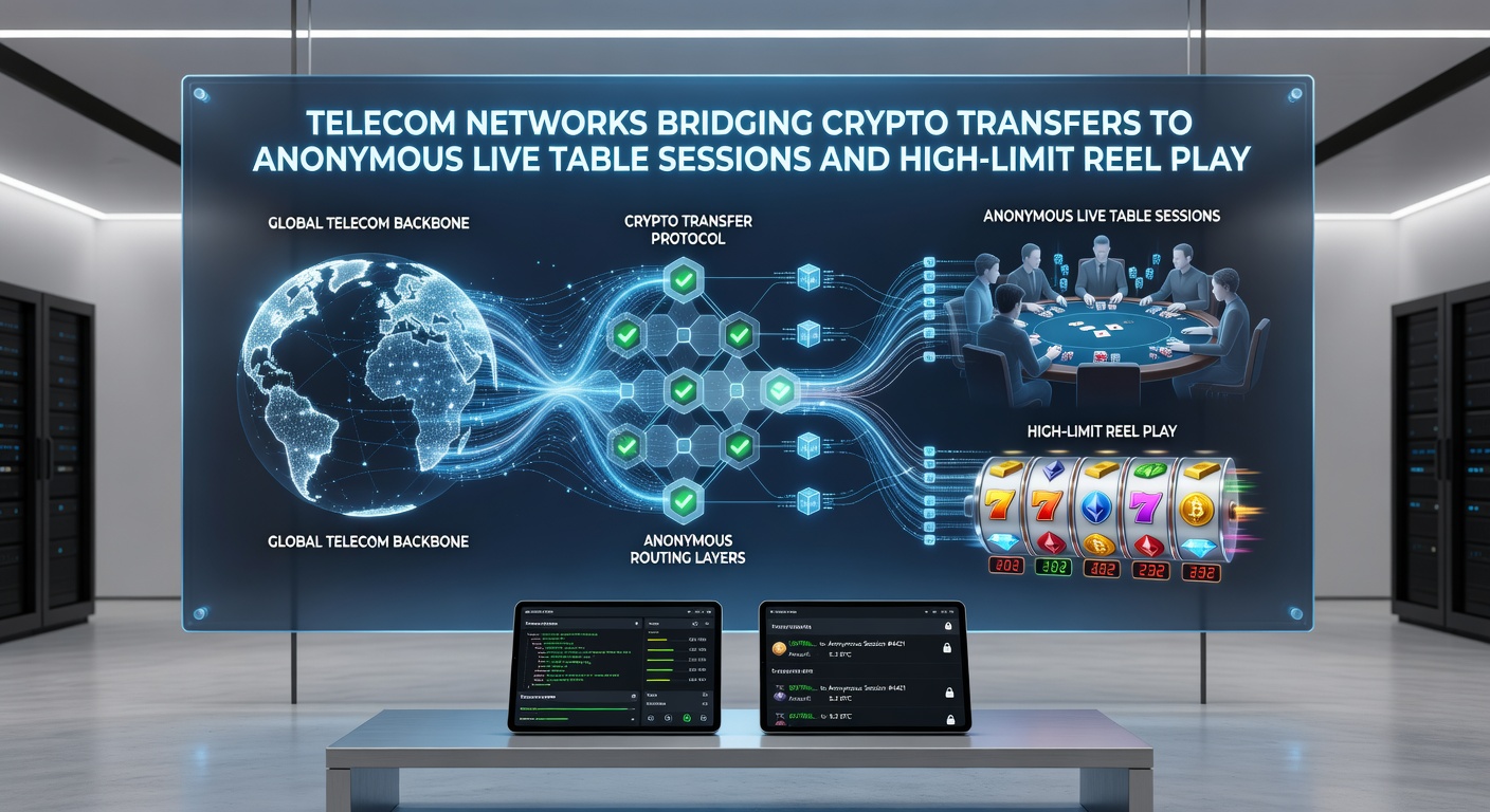 Offshore gaming interface showing live tables and high-limit reels funded through crypto